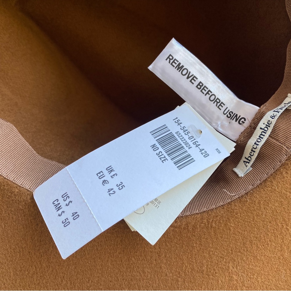 NWT Abercrombie & Fitch Panama Hat - Picture 2 of 5